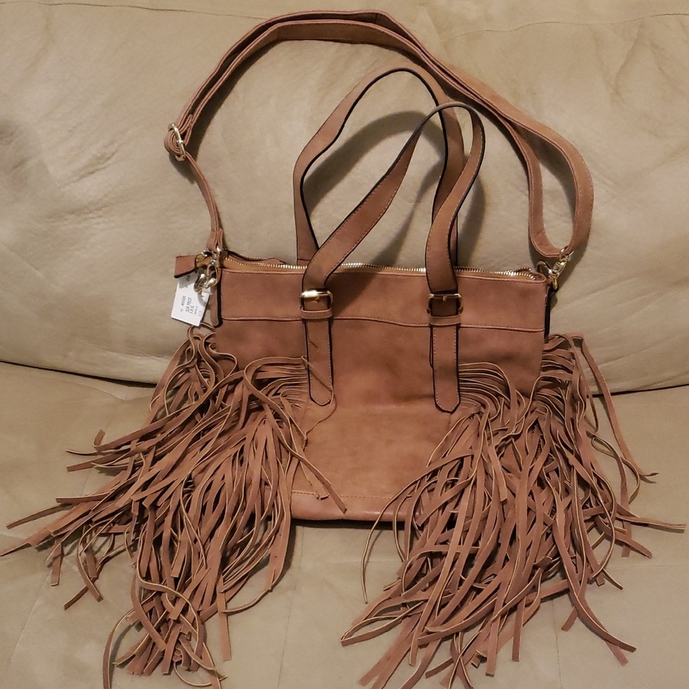 Mix No. 6 Fringe Tan Women's Bag